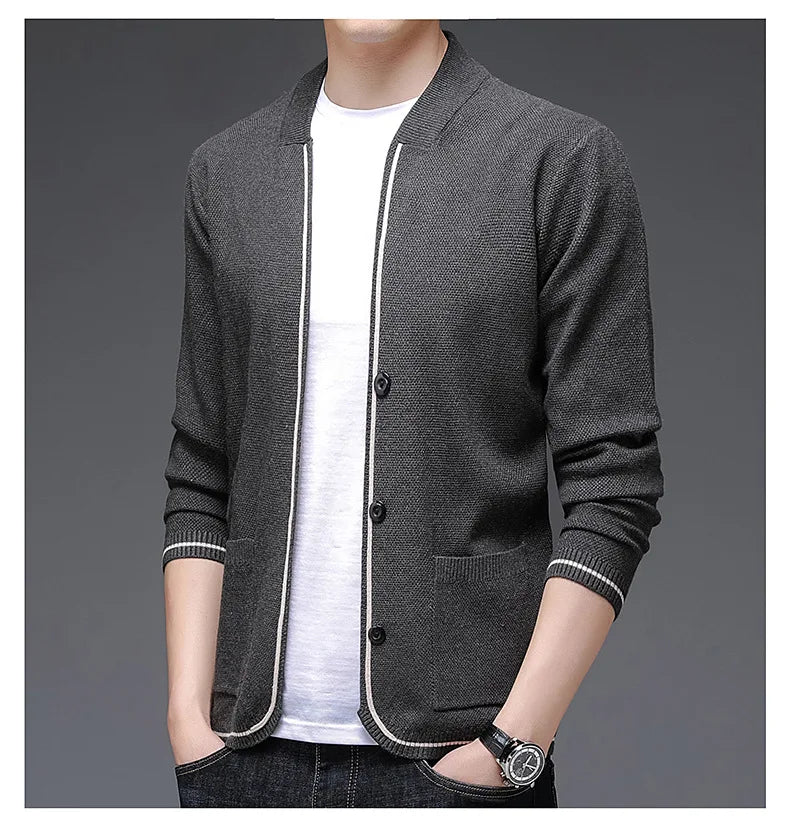 Men's Slim Fit Knit Cardigan