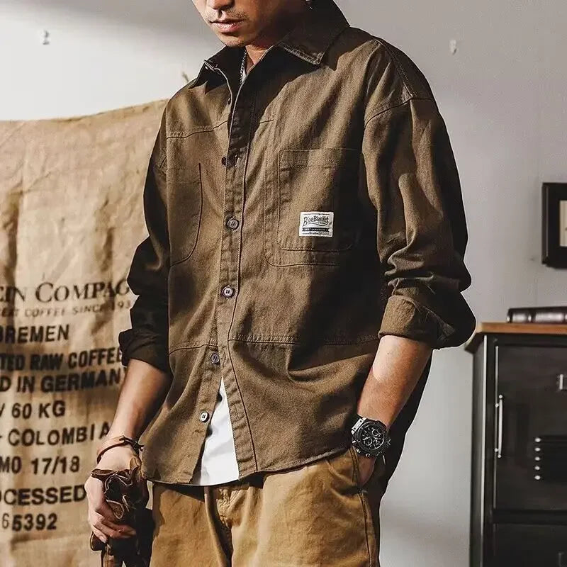 Men's Vintage Shirt Jacket