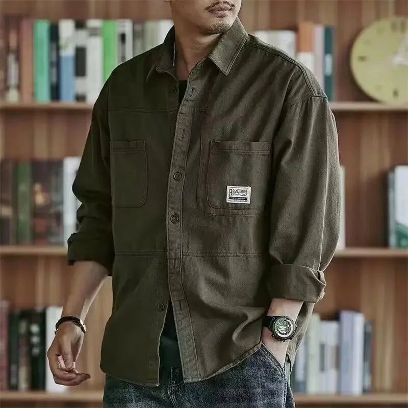 Men's Vintage Shirt Jacket
