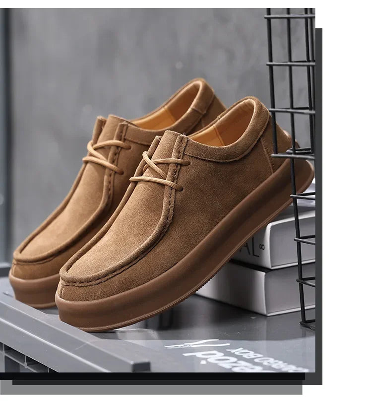 Men's Casual Spring Leather Low-Top Shoes