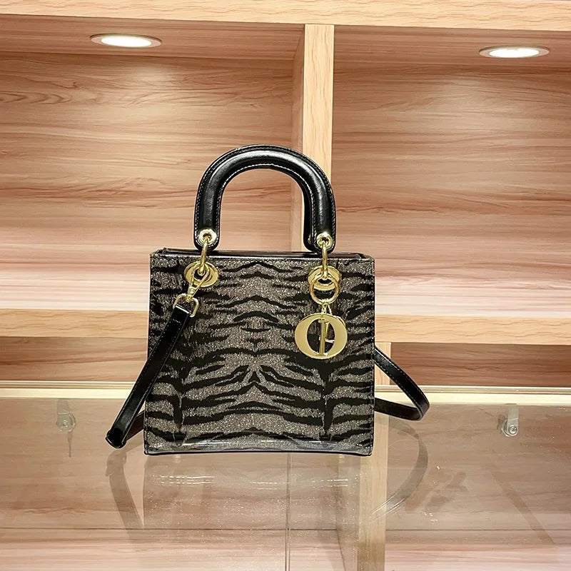 Crocodile Pattern Crossbody Shoulder Handbag