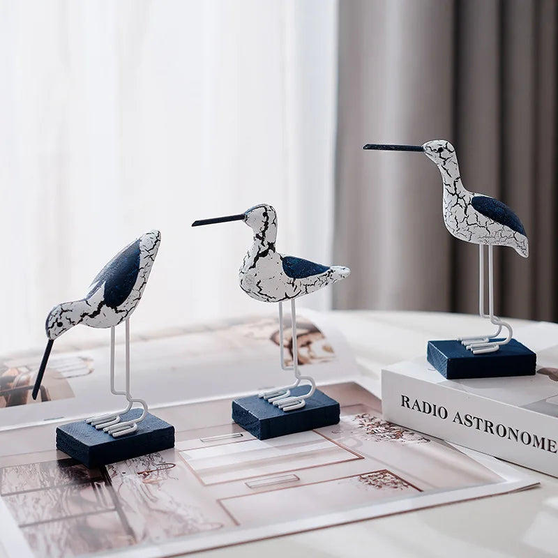 3-Piece Wooden Seagull Set