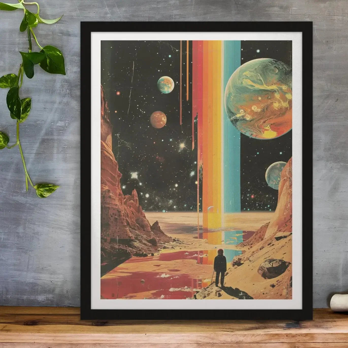 Retro Solar System Wall Art