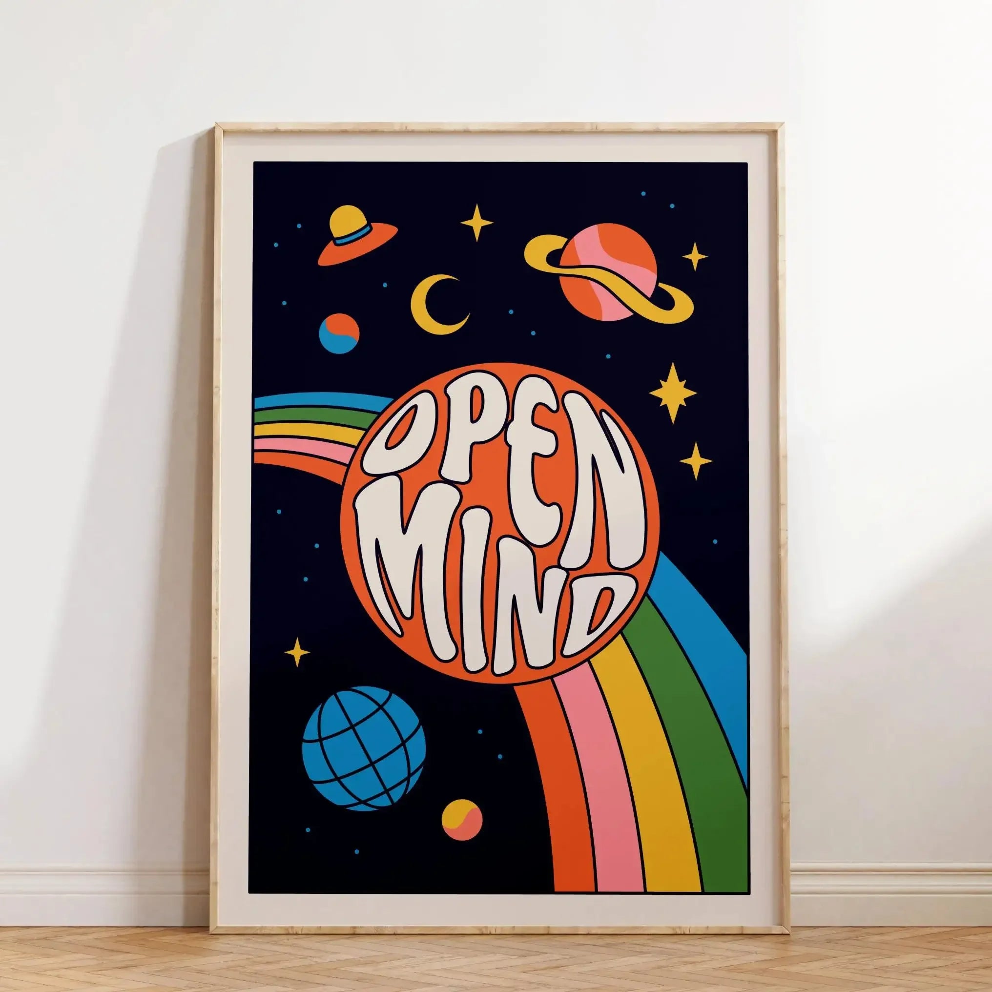 Retro Solar System Wall Art