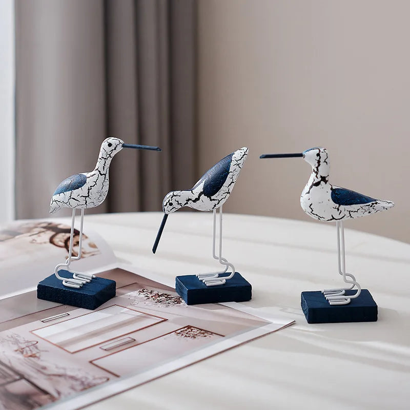 3-Piece Wooden Seagull Set