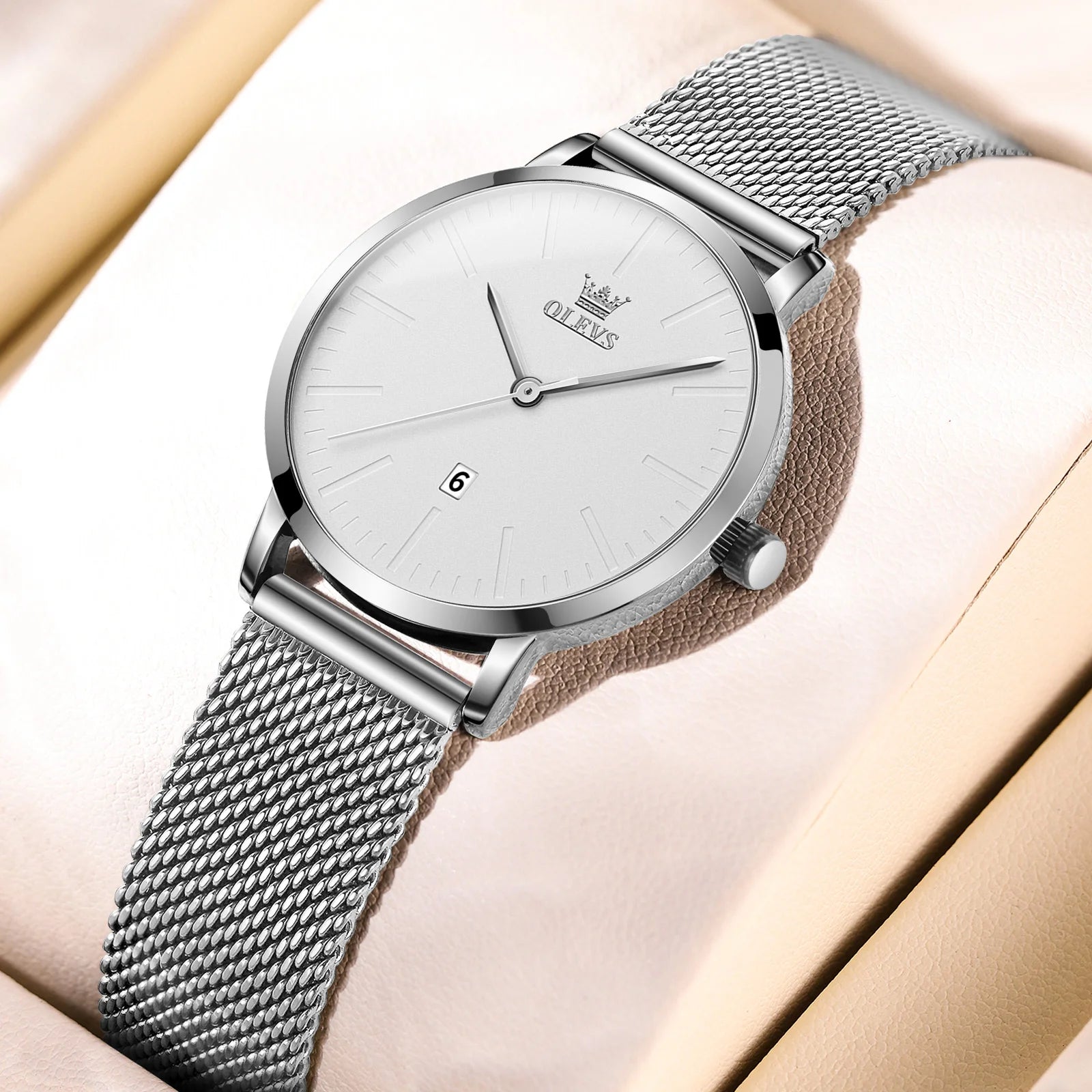 OLEVS Luxury Rose Gold Watch for Women
