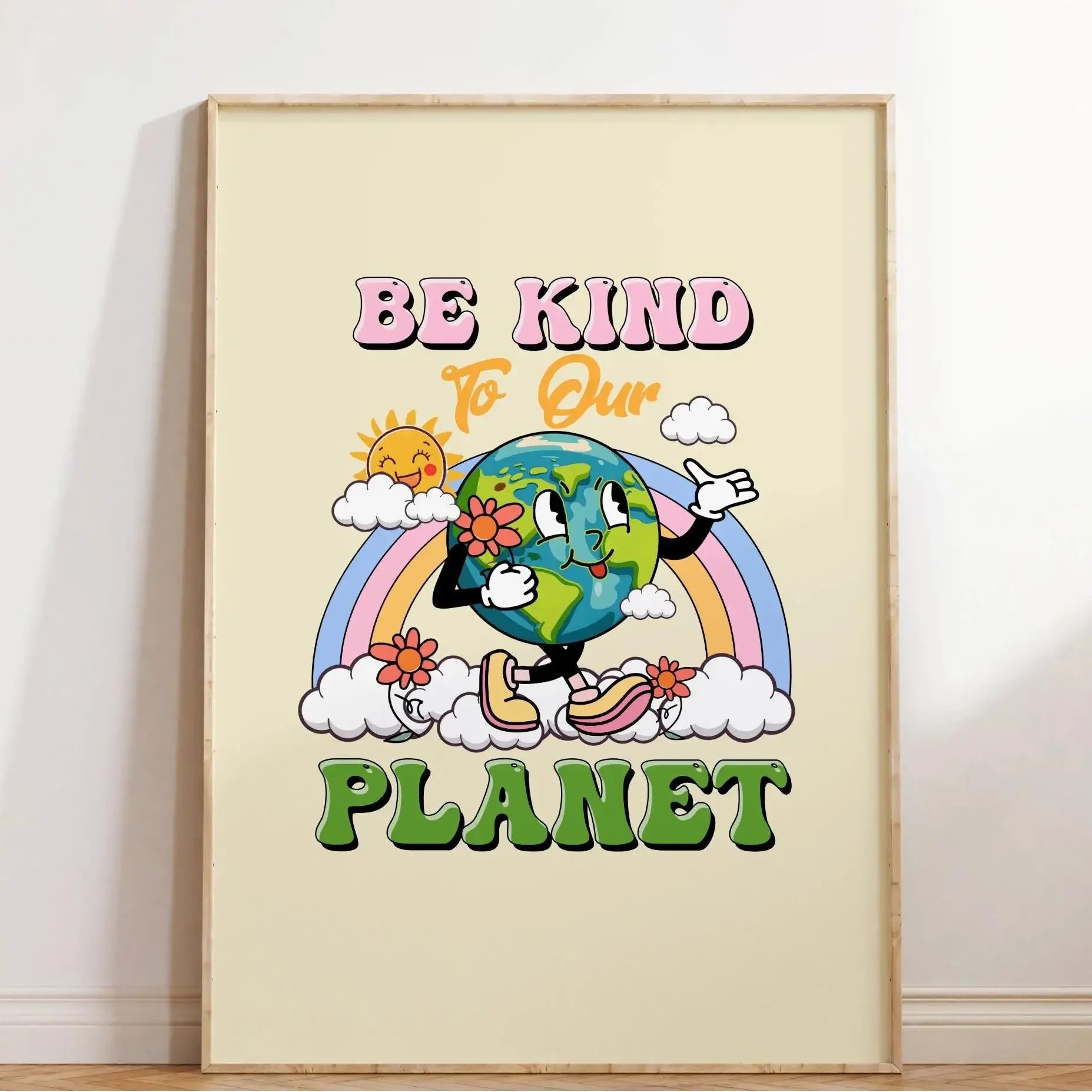 Retro Solar System Wall Art