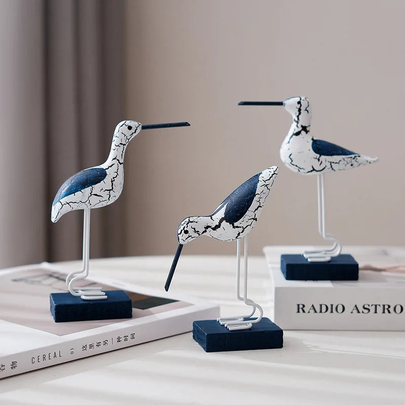 3-Piece Wooden Seagull Set