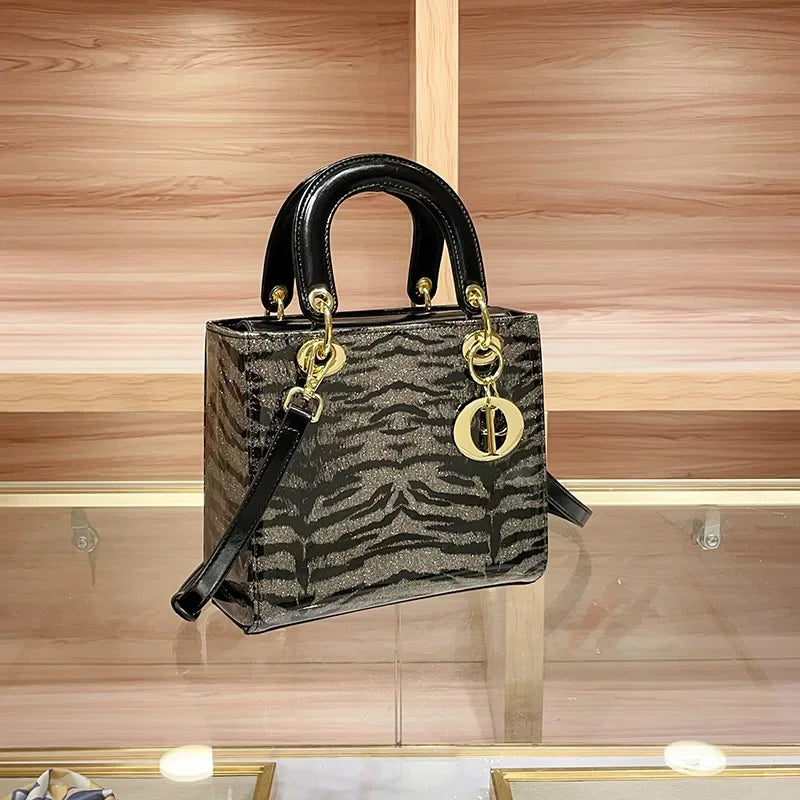 Crocodile Pattern Crossbody Shoulder Handbag