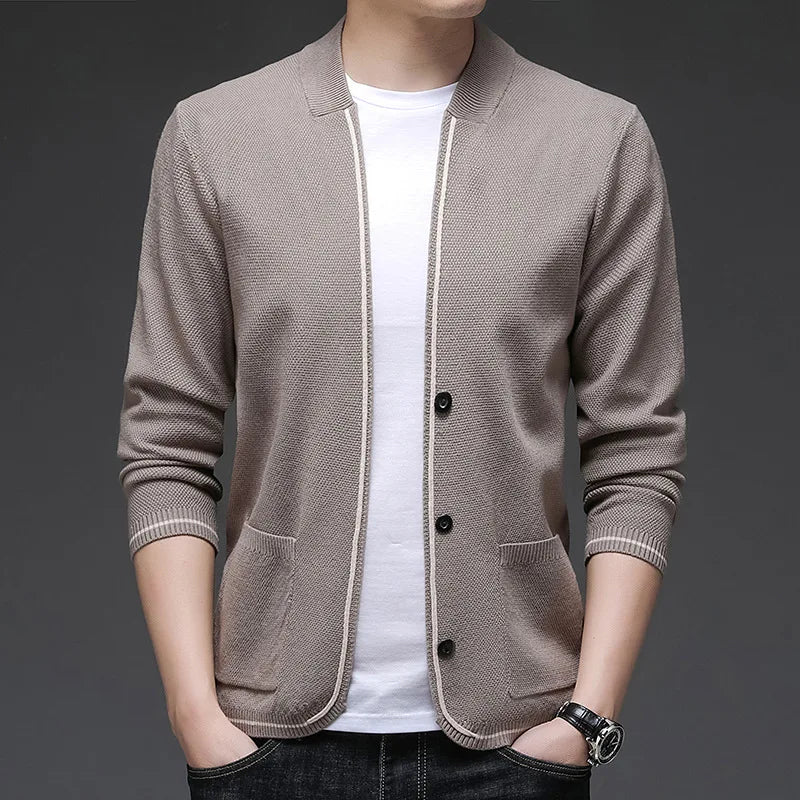 Men's Slim Fit Knit Cardigan