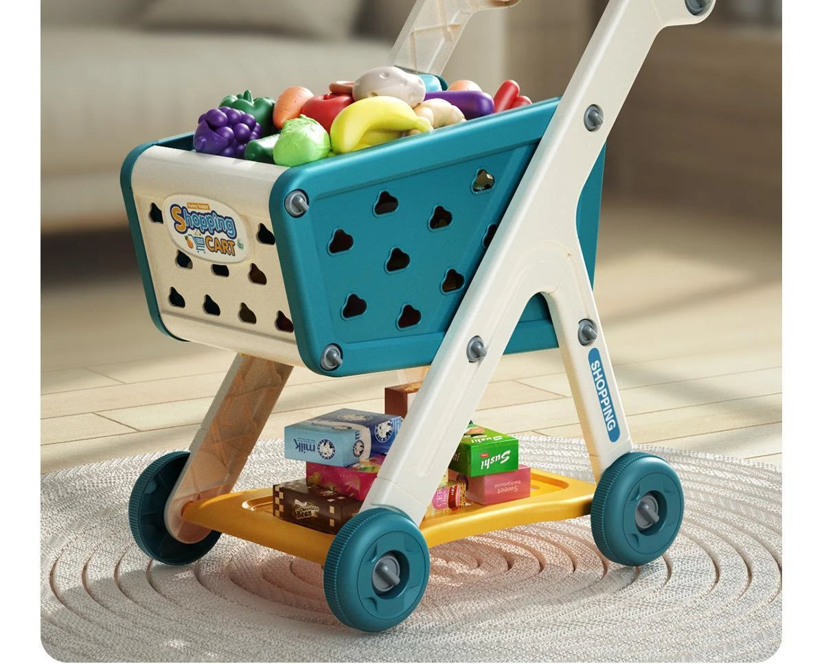 Shopping Cart Play Set for Kids - Early Education Toy