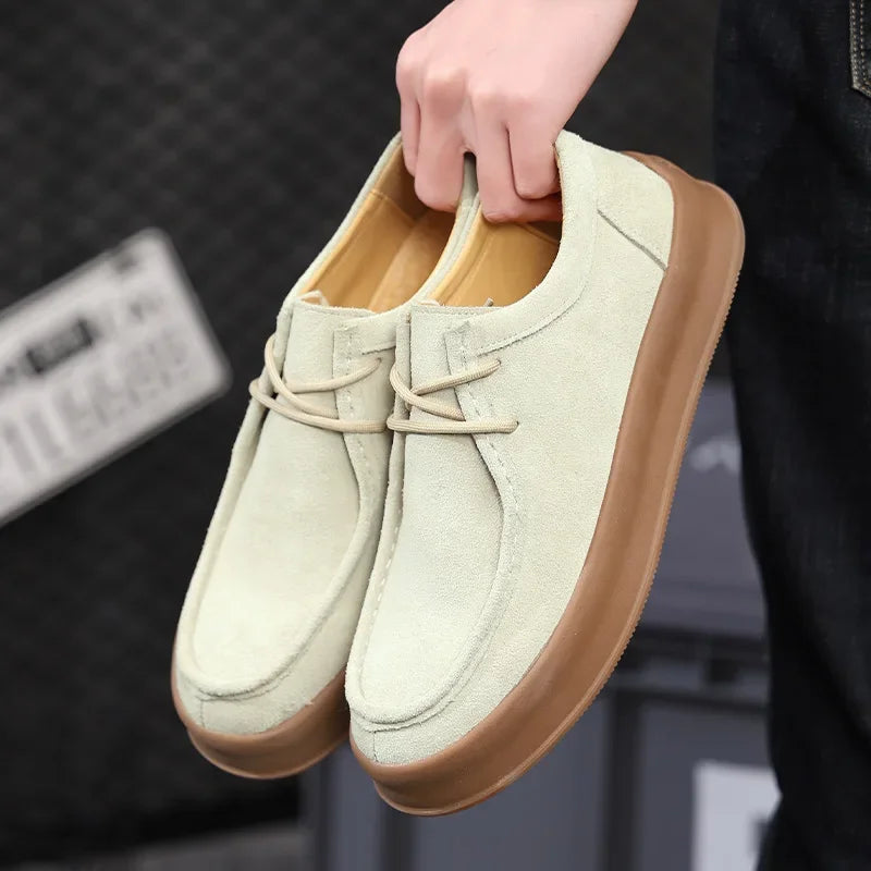 Men's Casual Spring Leather Low-Top Shoes